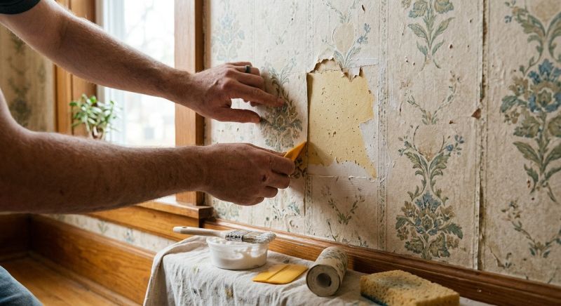 Wallpaper Seam Repair in Roswell, GA